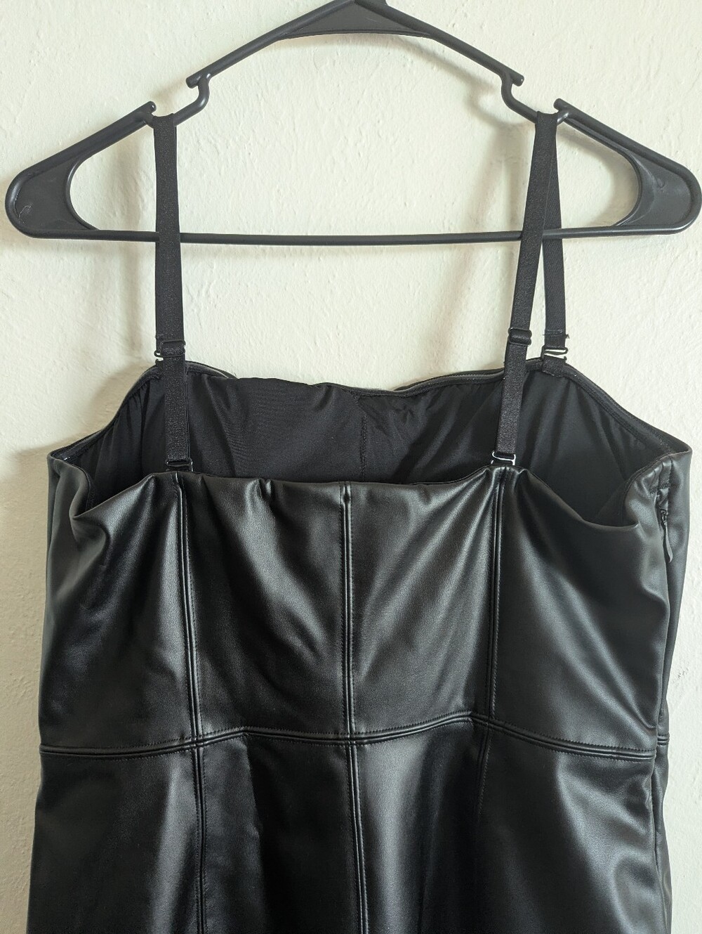 NWT Popilush Sculpting Faux Leather Dress Women's Size 3X - Picture 7 of 13